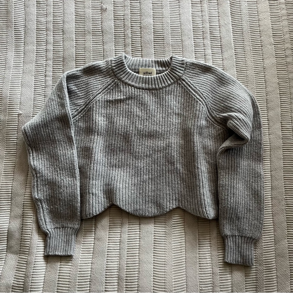 Aritzia Scalloped Sweater